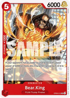 Bear.King (OP06-012) Wings of the Captain