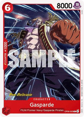 Gasparde (OP06-005) Wings of the Captain Pre-Release Cards