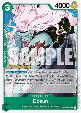 Dosun (OP06-030) Wings of the Captain Pre-Release Cards