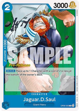 Jaguar.D.Saul (OP06-053) Wings of the Captain Pre-Release Cards