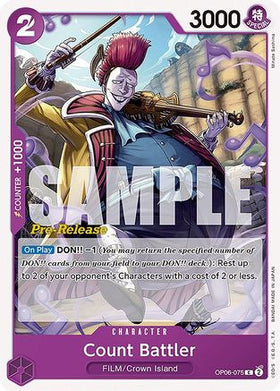 Count Battler (OP06-075) Wings of the Captain Pre-Release Cards