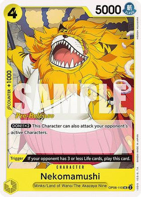 Nekomamushi (OP06-110) Wings of the Captain Pre-Release Cards