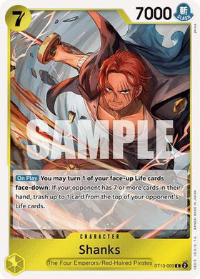 Shanks (ST13-009) Ultra Deck: The Three Brothers Foil