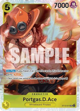 Portgas.D.Ace (011) (ST13-011) Ultra Deck: The Three Brothers Foil