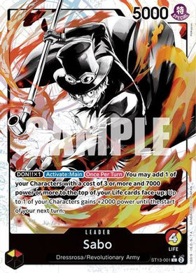 Sabo (001) (Parallel) (ST13-001) Ultra Deck: The Three Brothers Foil