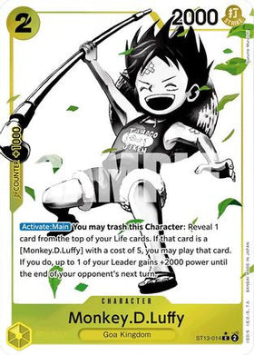 Monkey.D.Luffy (014) (Parallel) (ST13-014) Ultra Deck: The Three Brothers Foil