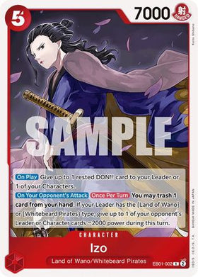 Izo (EB01-002) Extra Booster: Memorial Collection Foil