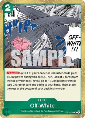 Off-White (EB01-019) Extra Booster: Memorial Collection Foil