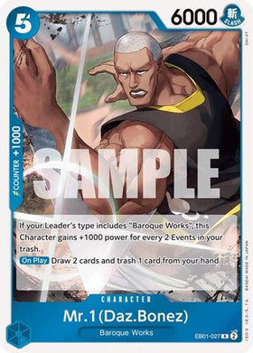 Mr. 1 (Daz.Bonez) (EB01-027) Extra Booster: Memorial Collection Foil