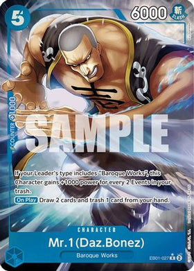 Mr. 1 (Daz.Bonez) (Alternate Art) (EB01-027) Extra Booster: Memorial Collection Foil