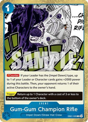 Gum-Gum Champion Rifle (EB01-028) Extra Booster: Memorial Collection Foil