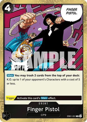 Finger Pistol (EB01-051) Extra Booster: Memorial Collection Foil