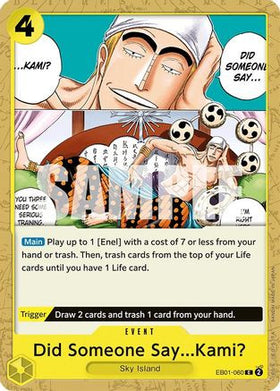 Did Someone Say...Kami? (EB01-060) Extra Booster: Memorial Collection