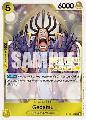Gedatsu (Judge Pack Vol. 3) (OP05-102) One Piece Promotion Cards Foil