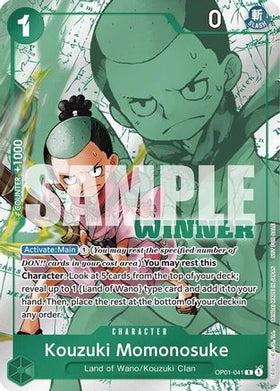Kouzuki Momonosuke (Winner Pack Vol. 7) (OP01-041) One Piece Promotion Cards Foil