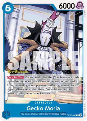 Gecko Moria (042) (OP07-042) 500 Years in the Future Pre-Release Cards
