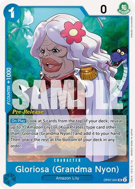 Gloriosa (Grandma Nyon) (OP07-041) 500 Years in the Future Pre-Release Cards