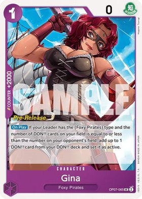 Gina (OP07-065) 500 Years in the Future Pre-Release Cards