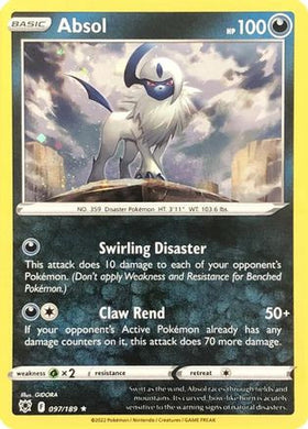 Absol - 097/189 (Cosmos Holo) 97 - Miscellaneous Cards Products Holofoil
