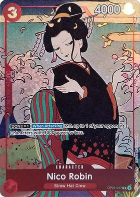 Nico Robin (English Version 1st Anniversary Set) (OP01-017) One Piece Promotion Cards Foil