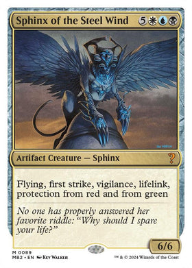 Sphinx of the Steel Wind (White Border)