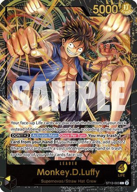 Monkey.D.Luffy (Premium Card Collection -Leader Collection-) (ST13-003) One Piece Promotion Cards Foil