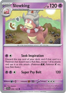 Slowking 58 - SV07 Stellar Crown Reverse Holofoil