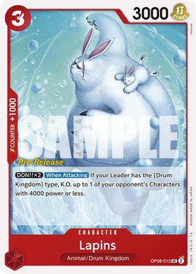 Lapins (OP08-012) Two Legends Pre-Release Cards
