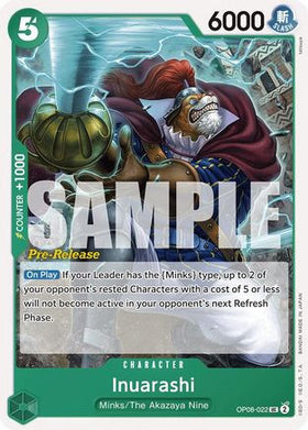 Inuarashi (OP08-022) Two Legends Pre-Release Cards