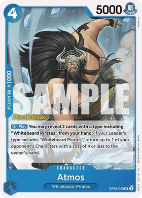 Atmos (OP08-040) Two Legends Pre-Release Cards