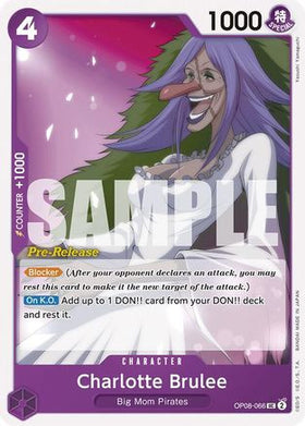 Charlotte Brulee (OP08-066) Two Legends Pre-Release Cards