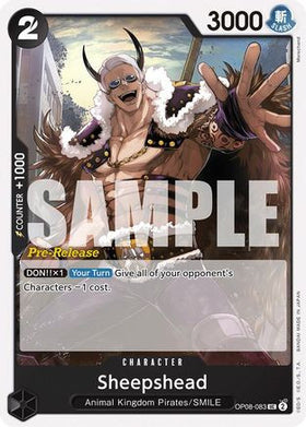 Sheepshead (OP08-083) Two Legends Pre-Release Cards