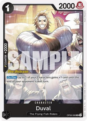 Duval (OP08-088) Two Legends Pre-Release Cards