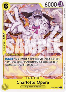 Charlotte Opera (OP08-102) Two Legends Pre-Release Cards