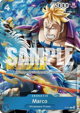 Marco (Two Legends Pre-Release Winner) (P-071) One Piece Promotion Cards Foil