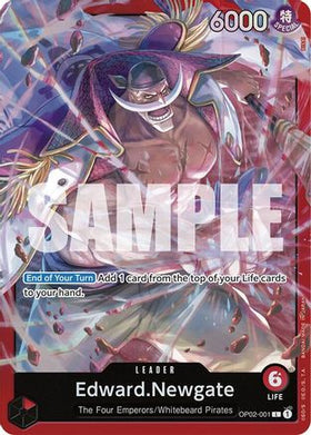 Edward.Newgate (OP02-001) (OP02-001) Starter Deck 15: RED Edward.Newgate Foil
