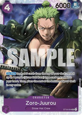 Zoro-Juurou (ST18-004) (ST18-004) Starter Deck 18: PURPLE Monkey.D.Luffy Foil