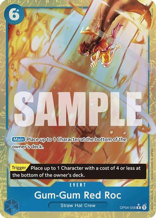 Gum-Gum Red Roc (Alternate Art) (OP04-056) Premium Booster -The Best- Foil