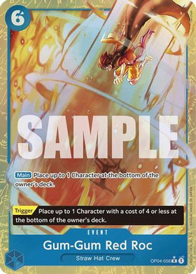 Gum-Gum Red Roc (Alternate Art) (OP04-056) Premium Booster -The Best- Foil