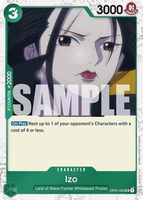 Izo (OP01-033) (Jolly Roger Foil) (OP01-033) Premium Booster -The Best- Foil