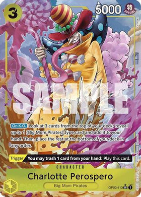 Charlotte Perospero (Alternate Art) (OP03-113) Premium Booster -The Best- Foil