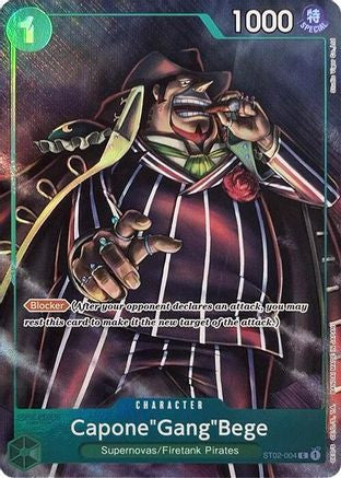 Capone"Gang"Bege (Premium Card Collection -Best Selection Vol. 2-) (ST02-004) One Piece Promotion Cards Foil