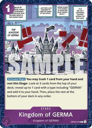 Kingdom of GERMA (Jolly Roger Foil) (OP06-079) Premium Booster -The Best- Foil