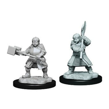 Critical Role Unpainted Miniatures: Female Dwarf Dwendalian Empire Fighter (Wave 1)