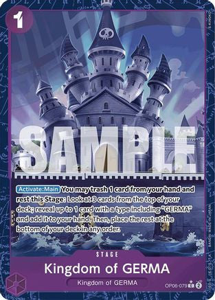 Kingdom of GERMA (Alternate Art) (OP06-079) Premium Booster -The Best- Foil