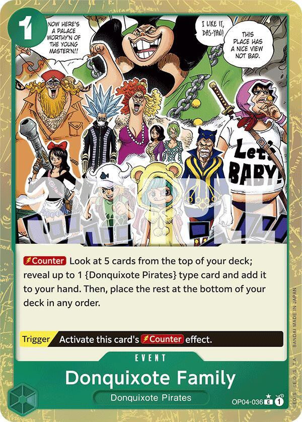 Donquixote Family (Textured Foil) (OP04-036) Premium Booster -The Best- Foil