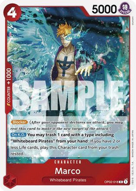 Marco (Reprint) (OP02-018) Premium Booster -The Best- Foil