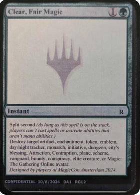 Clear, Fair Magic