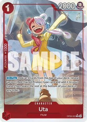 Uta (Parallel) (OP09-002) Emperors in the New World Foil