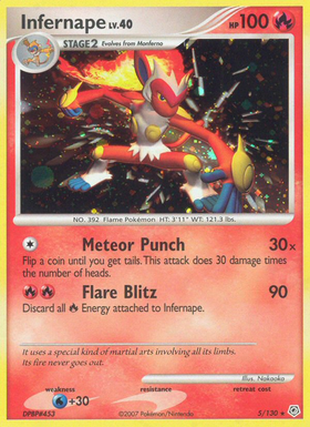 Infernape 5/130 - Diamond Pearl Holofoil(HP)
